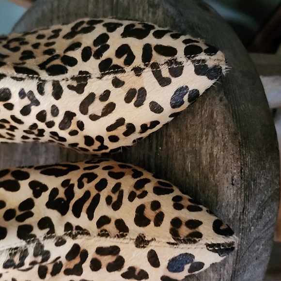 Adrienne Vittadini Leopard Print Heeled Booties - Picture 2 of 15